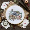 Abris Art Siuvinėjimo kryželiu rinkinys „Beprotiška arbatos puota“, 18×17 cm