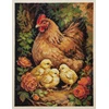 Abris Art Siuvinėjimo kryželiu rinkinys „Višta kieme“ 23x30 cm, gyvūnai