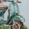 Abris Art Siuvinėjimo rinkinys kryželiu „Pasivažinėjimas mopedu“, 15x15 cm