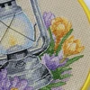 Abris Art Siuvinėjimo rinkinys kryželiu „Pavasarinis krokas“ su lankeliu, 15x15