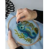 Aine Jūrų arkliuko siuvinėjimo kryželiu rinkinys su 14 ct Aida (15×15 cm)