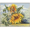 Aine Saulėgrąžos vėjyje kryželiu siuvinėjimo rinkinys, Aida 14 ct 30x24