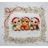 Aine Siuvinėjimo kryželiu rinkinys „Christmas Joy“ – Kalėdų gyvūnėliai, 30 x 21 cm