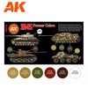 AK Interactive 1945 Panzer spalvos, 3 Gen akrilinių dažų rinkinys