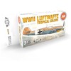 AK Interactive - WWII Luftwaffe Tropical Colors Set - 3rd generation - Akrilinių dažų rinkinys, AK11719