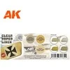 AK Interactive 3Gen akriliniai dažai Clear Doped Linen rinkinys