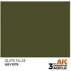 AK Interactive AFV akriliniai dažai Slate No.34, 17 ml