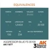 AK Interactive AIR Aggressor Mėlyna FS35109 akriliniai dažai 17 ml