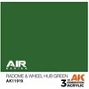 AK Interactive AIR akriliniai dažai Radome &amp; Wheel Hub Žalias 17ml