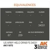 AK Interactive AIR akriliniai dažai US Army Helo Drab FS34031 17ml