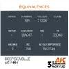 AK Interactive AIR Deep Sea Mėlyna akriliniai dažai lėktuvams 17 ml