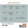 AK Interactive AIR RLM 76 V2 akriliniai dažai lėktuvams, 17 ml