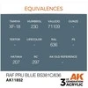 Ak Interactive AK RAF PRU Mėlyna akriliniai dažai lėktuvų modeliui 17ml AK11852