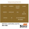 AK Interactive akriliniai dažai figūrėlėms British Uniform Lights 17ml