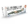 AK Interactive akrilinių dažų rinkinys USAF 1960–80, 8 spalvos (AK11747)