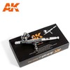 AK Interactive Basic Line aerografas 0.3 mm, dvigubo veikimo, gravitacinis