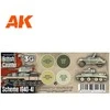AK Interactive British Caunter Scheme akrilinių dažų rinkinys 1940–41