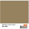 AK Interactive British Light Mud akriliniai dažai AFV, 17 ml