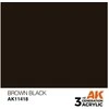 AK Interactive Brown Juodas figūrėlių akriliniai dažai 17ml