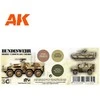 AK Interactive Bundeswehr dykumos kamufliažo akrilinių dažų rinkinys