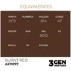 AK Interactive Burnt Raudona 3rd Gen akriliniai dažai 17 ml