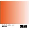 AK Interactive Clear Oranžinis akriliniai dažai, 3 gen., 17 ml