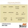 AK Interactive Cremeweiss AFV akriliniai dažai karinei technikai 17ml