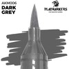 AK Interactive Dark Pilkas akrilinis dažų žymeklis su teptuku