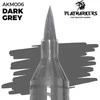AK Interactive Dark Pilkas akrilinis dažų žymeklis su teptuku