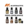 AK Interactive Dark Rust panelių linijų dažai, 30 ml AK12106