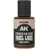 AK Interactive Dark Rust panelių linijų dažai, 30 ml AK12106
