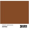 AK Interactive Deep Brown 3rd Gen akriliniai dažai, 17 ml