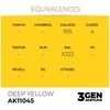 AK Interactive Deep Geltona akriliniai dažai 3rd Gen, 17 ml