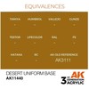 AK Interactive Desert Uniform Base akriliniai dažai figūrėlėms 17ml