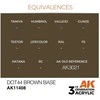 AK Interactive DOT44 rudas pagrindas – figūrėlių akrilas 17 ml