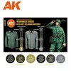 AK Interactive Feldgrau akrilinių dažų rinkinys Wehrmacht uniformoms
