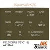 AK Interactive Field Drab FS30118 akriliniai dažai karinei technikai 17ml