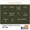 AK Interactive Forest Žalias FS34079 AFV akriliniai dažai 17 ml