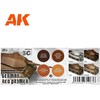 AK Interactive German Raudona Primer Modulation akrilinių dažų rinkinys 3 kartos