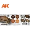 AK Interactive German Raudona Primer Modulation akrilinių dažų rinkinys 3 kartos