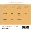 AK Interactive Golden Geltona akriliniai dažai 17ml (AK11041)