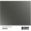 AK Interactive Gun Metal akriliniai modelių dažai 17ml, 3 gen.
