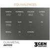 AK Interactive Gun Metal akriliniai modelių dažai 17ml, 3 gen.