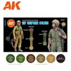 AK Interactive IDF uniformų spalvos 3Gen akrilinių dažų rinkinys