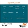 AK Interactive IJA #1 Hairyokushoku pilkai žali akriliniai dažai 17ml
