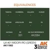 AK Interactive IJA #21 Midori iro žalia akriliniai dažai AIR, 17 ml