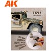 AK Interactive lauko žalias kamufliažinis tinklas 1/35 AK8066