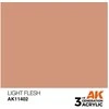 AK Interactive LIGHT FLESH 3 kartos figūrėlių akriliniai dažai 17 ml