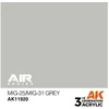 AK Interactive MiG-25/31 pilka AIR 3rd Gen akriliniai dažai 17 ml