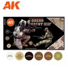 AK Interactive modernių dykumos uniformų 3Gen akrilo dažų rinkinys